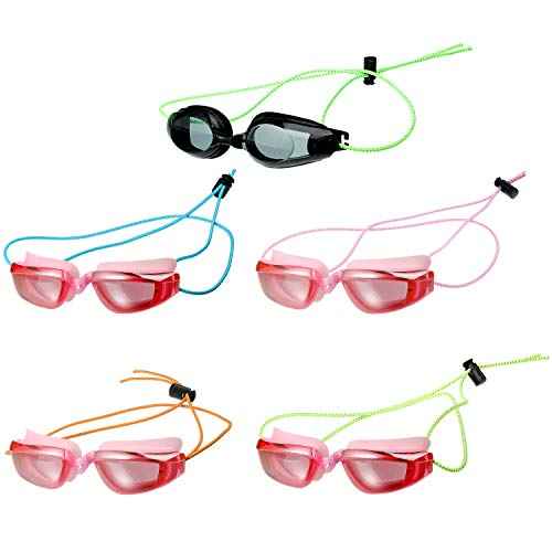 Frienda 10 Sets Goggle Bungee Straps for Swim,Adjustable Replacement Bungee Cord Swimming Goggle Strap with Lock Clamp