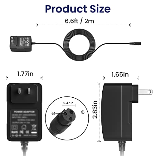 24V 1.5A Electric Scooter Battery Charger Replacement for Razor E100 E200 E300 MX350