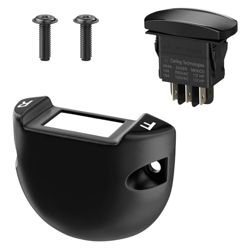 Black Forward Reverse Switch and Housing Kit for Golf Carts - Compatible with Club Car Precedent, Tempo, Onward