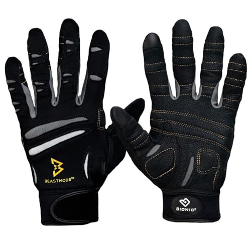 Bionic Women's Beastmode Full Finger Workout Gloves - Medium
