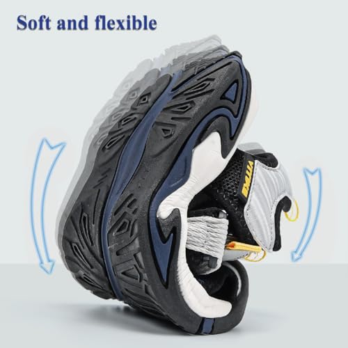 Kids Water Shoes Boys Girls Outdoor Hiking Sandals - 6 Big Kid Blue Yellow