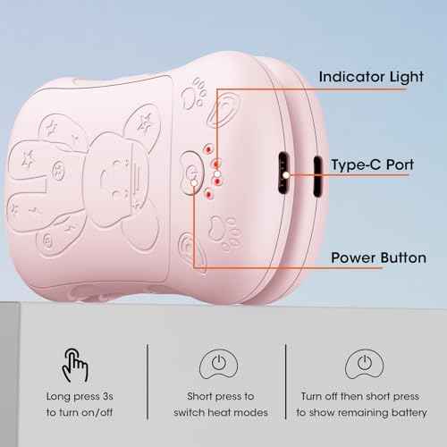 Rechargeable Hand Warmers 2 Pack, WXX 2 in 1 Electric Hand Warmer, 6000mAh Portable Pocket Warmers Dual-Sided Safe Heating, Electronic Winter Gifts for Men Women Kids, Golf, Outdoors