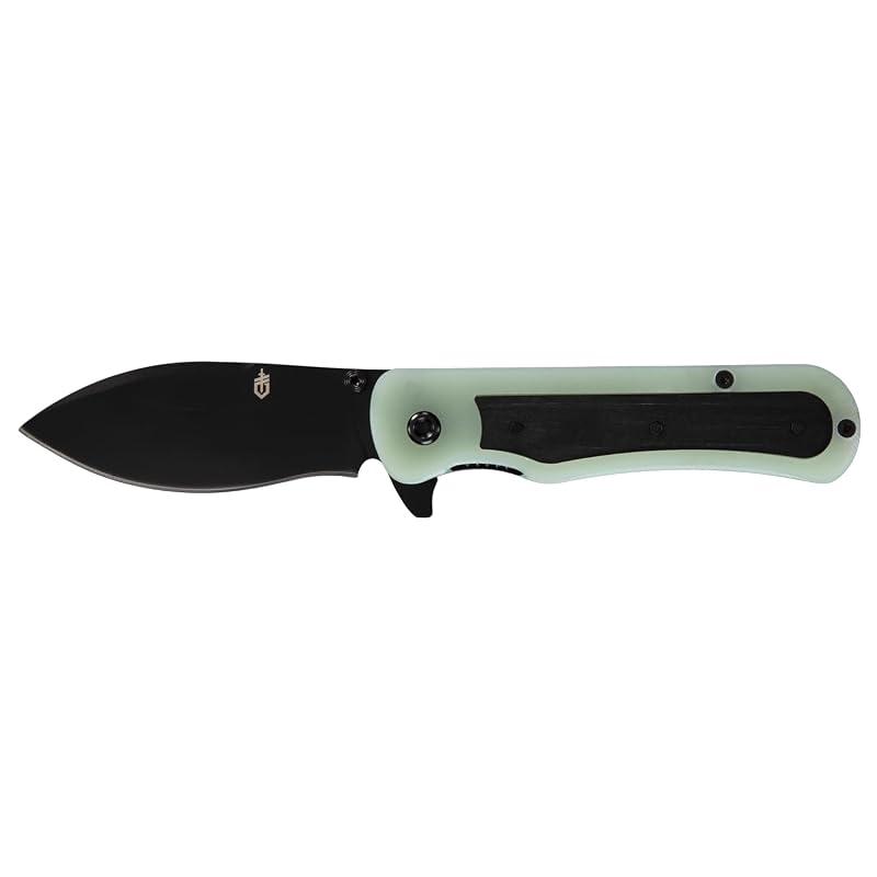 Gerber Confidant EDC Pocket Knife with 3.2" Drop Point Blade, Bamboo/G10 Inlay