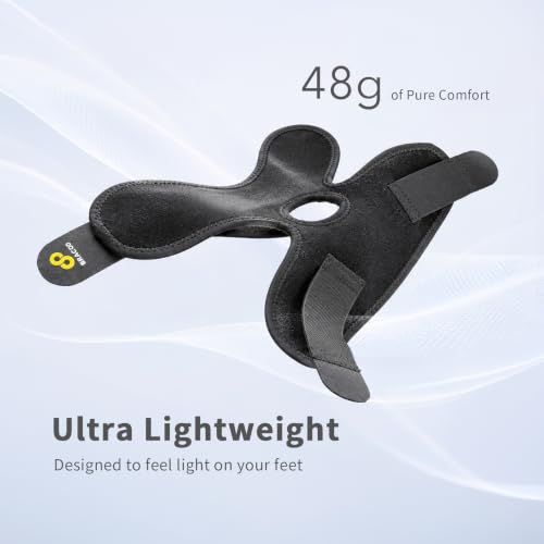 Ankle Brace for Men Women Adjustable Compression Sleeve - Classic Black, One Size