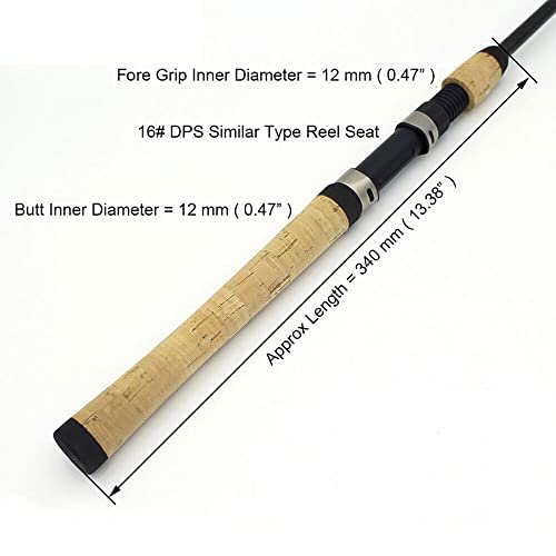 Small Composite Cork Fishing Rod Handle with Reel Seat for Rod Building
