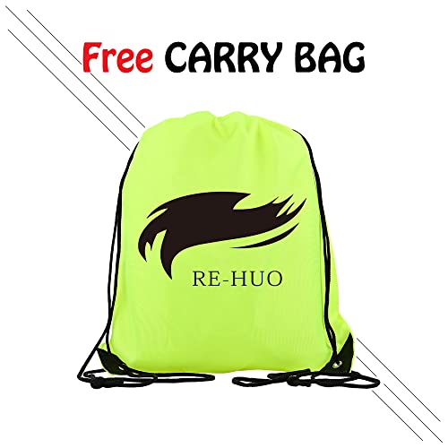 Large Neon Green 6 Pack Sports Basketball & Soccer Bibs for Kids & Adults - Scrimmage Vests