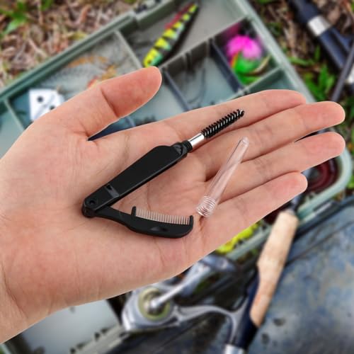 Fly Tying Foldable Comb and Dubbing Brush for Fishing Lure Making