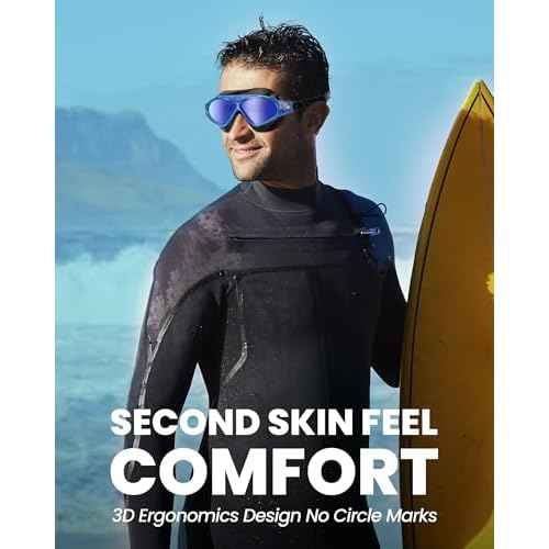 OutdoorMaster Swim Mask - Wide View Swimming Mask & Goggles Anti-fog Waterproof