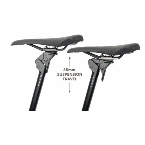 REDSHIFT ShockStop City Suspension Seatpost, Bicycle Shock Absorber, Bike Seat Post for E-Bike, City, Commuter, Aluminum, 31.6mm Dia x 400mm Length