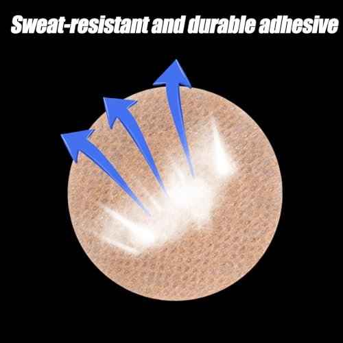 160pcs/80 Pairs Nipple Covers for Men, Invisible Nipples Tapes Anti-Chafing Nipguards Disposable Protector Stickers Running Nip Pads for Sports Gym Tanning Beds Daily Wear