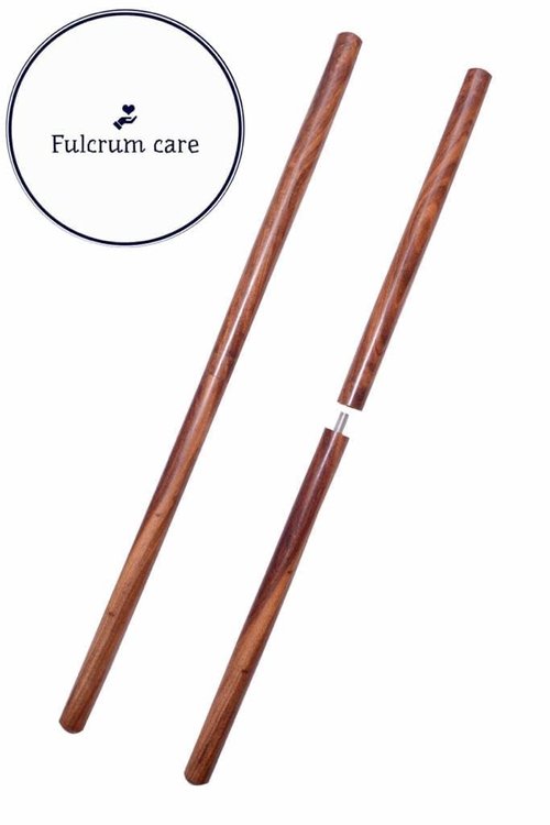 Fulcrum care Pranayam Wooden Pole Yoga Stick |Pranayama Stick Lung Exerciser Device for Fuller Intake Breathing Treatment| Posture Corrector, Back Stretcher and Back Cracking Device