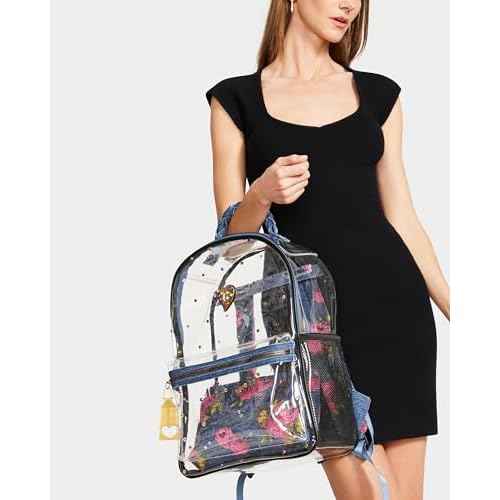 Betsey Johnson Large Clear Backpack