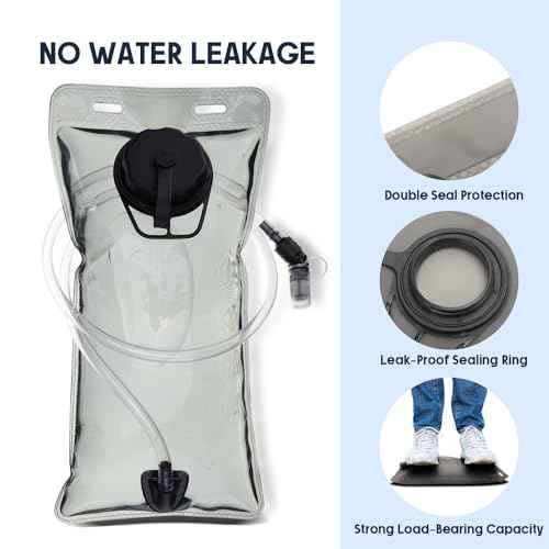 Water Bladder for Hydration Pack Hiking Water Backpack Hydration Backpack 2L 3L Easy Clean Leak Proof Hydration Bladder Water Reservoir Water Pouch for Hiking Running Climbing Camping Cycling Hunting