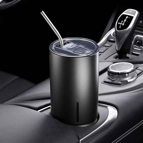 Tumbler Lid Replacement 2 Pack for 20 oz Tumblers - Compatible with Yeti Rambler & More 3.2" Mugs, Spill Proof and Splash Resistant Crystal Clear Sliding Lids, BPA-Free, Straw Friendly