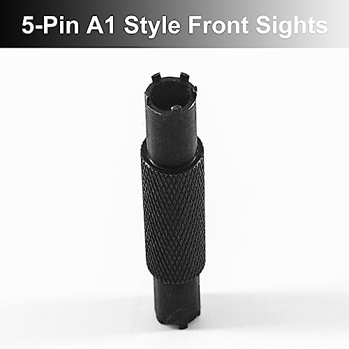 Front Sight Adjustment Tool for A1 & A2 Iron Sights CNC Steel with Rubber Cover
