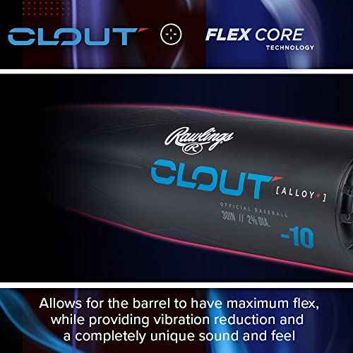 Rawlings | 2023 | Clout Youth Baseball Bat | USA | -10 Drop | 2 5/8 Barrel | 1 Pc. Aluminum
