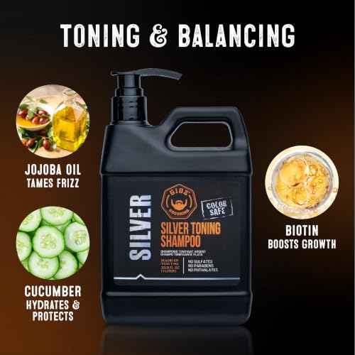 GIBS Grooming Silver Toning Shampoo Vanilla 12 Fl Oz - Purple Hair Care