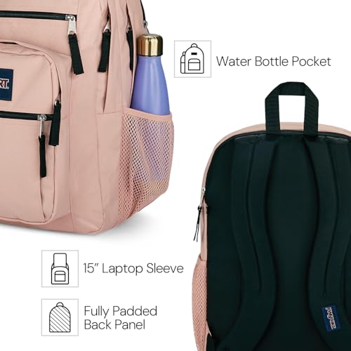 JanSport Laptop Backpack - Computer Bag with 2 Compartments, Ergonomic Shoulder Straps, 15” Laptop Sleeve, Haul Handle - Fluttering Fields