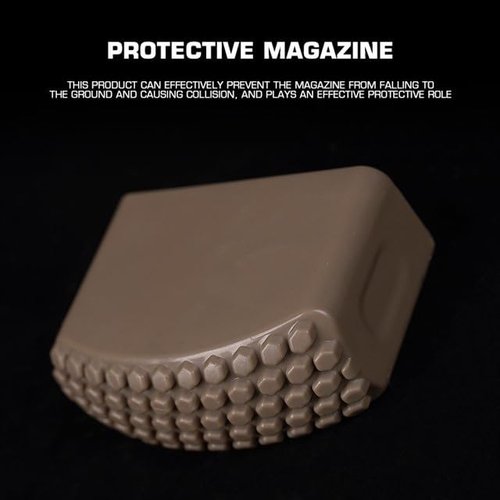 OAREA 3pcs Mag Protection Cover, Multi-Function Magazine Bottom Case for Rifle AR M4 5.56, Standard Magazine(BK)