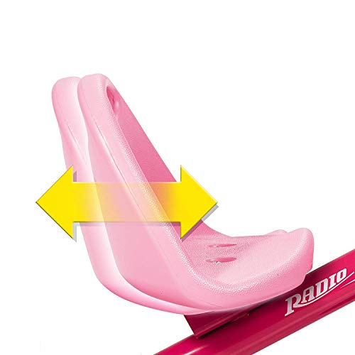 Radio Flyer Toddler Bike, Kids Bike, Outdoor Toys, Toddler Toys for Ages 2-4, Deluxe Steer & Stroll Kids Tricycle, for Ages 2-5, Pink