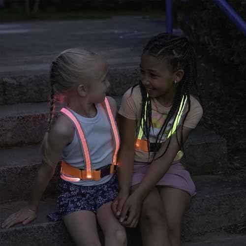 noxgear TracerJr - Child Illuminated and Reflective Safety Vest - Durable, Highly Adjustable - for Biking or Outdoor Play