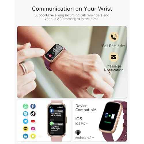 Fitness Tracker Watch, Smart Watches for Women with Heart Rate/Blood Oxygen/Sleep Monitor, 20+ Sports Modes Fitness Watches for Women/Men, Activity & Step Tracker Smart Watch for Android/iOS Phones