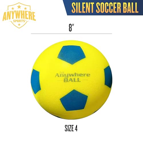 Silent Indoor Soccer Ball - 8-Inch Airless Foam Training Ball