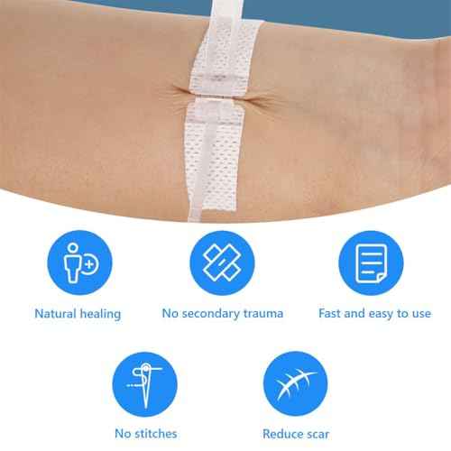 Wound Closure Strips 3PCS Butterfly Wound Closure Suture Strip Butterfly Bandages Butterfly Bandages Emergency Laceration Closure Kit for Lacerations Incisions Cuts