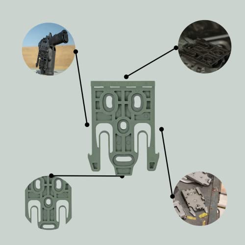 Safariland QLS19 Quick Duty Holster Locking Fork System Foliage Green