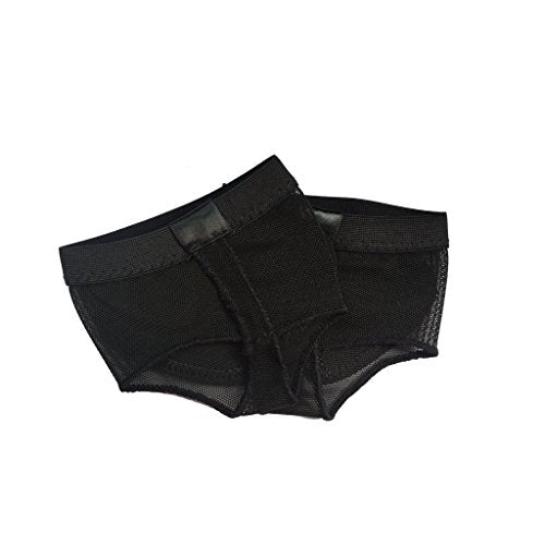 Women's Dance Paws Pad Foot Thongs - Large Champagne & Black Variation