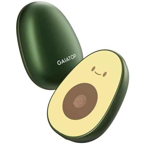 Gaiatop Hand Warmers Rechargeable 2 Pack, Magnetic 3 Settings Fast Heating Avocados Shape, Electric Portable Pocket Heater, Reusable Hot Hands Gifts for Women Men Outdoor Camping Hunting Golf