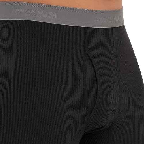 Fruit of the Loom Mens Recycled Premium Waffle Thermal Underwear Long Johns Bottom (1, 2, 3, and 4 Packs)