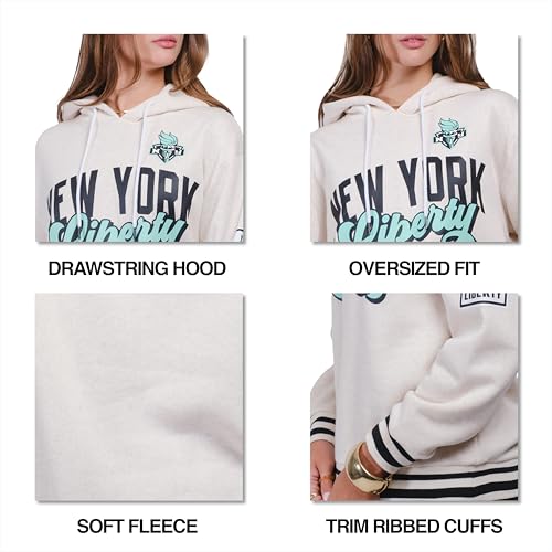 Unisex WNBA Kaleido Hoodie Sweatshirt - Connecticut Sun, Medium, Oatmeal Heather