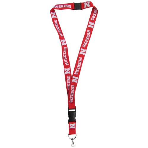 NCAA Unisex College Lanyard with Nebraska Cornhuskers Logo - 21 Inch Team Color