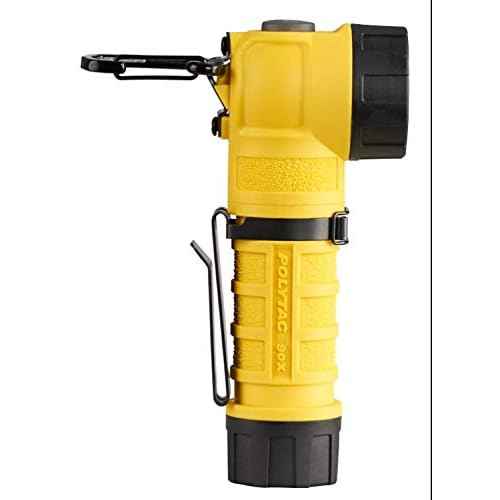 Streamlight 88836 PolyTac 90X USB 500-Lumen Multi-Fuel Rechargeable Right-Angle Flashlight, SL-B26 Battery Pack & USB Cord, Box, Yellow