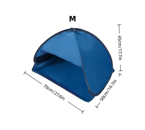 Luocute Head Tent Beach Sun Shelter, Pet Tent, Indoor Outdoor Small Pop Up Sun Shade for Head Face (M Size 0.15kg 70X50x45cm)