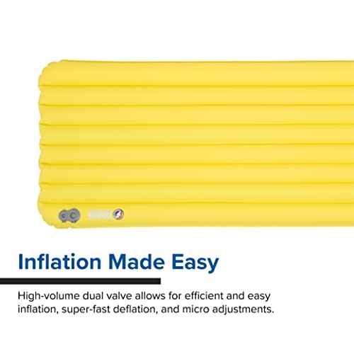 Big Agnes Divide - Lightweight, Compact, Air Chamber Sleeping Pad, Regular, Warm Olive