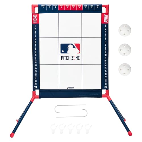 Baseball Pitching Target with Strike Zone & Scorekeeper - Kids Backyard Baseball Game