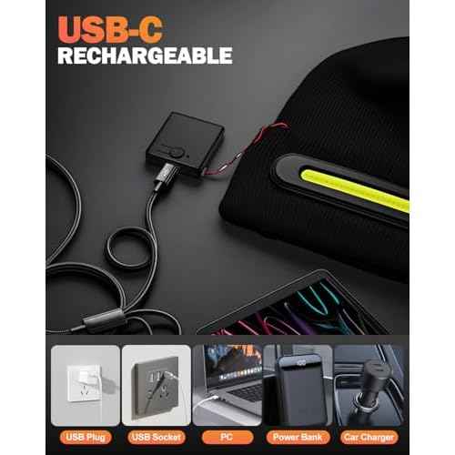 Unisex Beanie with LED Light, Stocking Stuffers Gifts for Men Dad Father Husband Him Halloween Thanksgiving