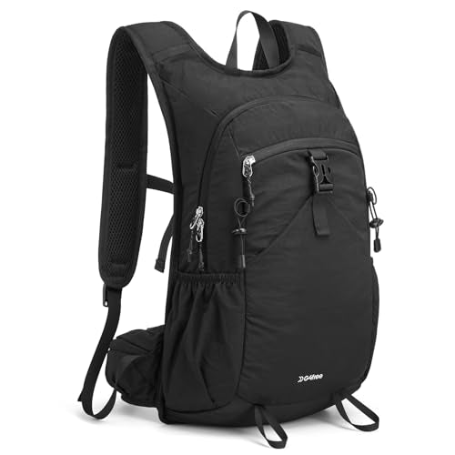 20L Hiking Backpack with Waist Strap for Women Men - Black Variation
