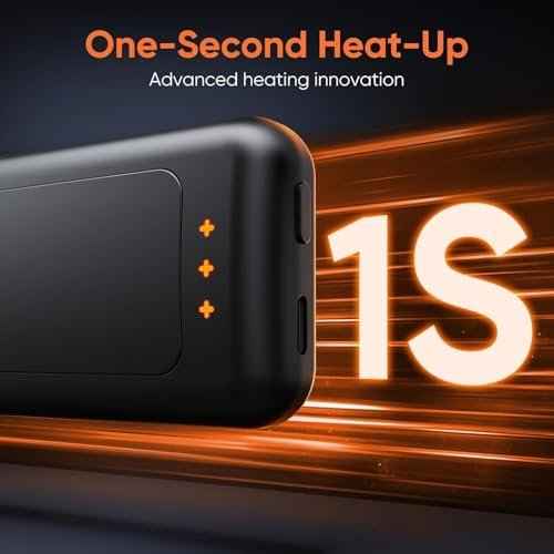 AI Hand Warmers Rechargeable, Reusable Portable Electric Hand Warmer, Fast Intelligent Heating in 1 Second, Gifts for Christmas, Outdoor, Golf, Hunting, Camping Accessories Black 4Pack
