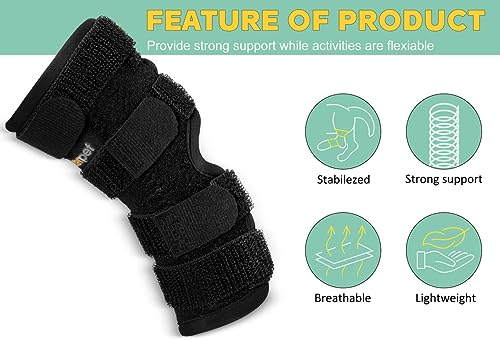 Dog Leg Brace for Rear Hock Joint - Right Size, Support & Recovery, M