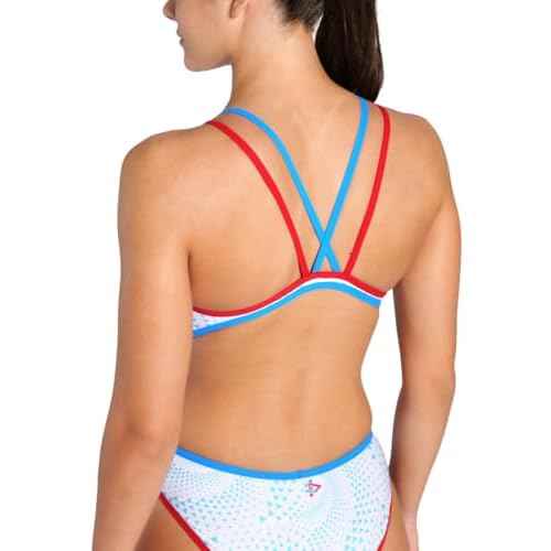 ARENA Women's Fireflow One Sports Swimsuit Double Cross Back Pool Bathing Suit