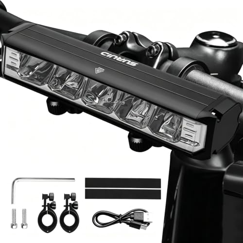 Super Bright 3250 Lumen LED Bike Light - USB Rechargeable Waterproof Bicycle Headlight, MTB Off-Road Cycling
