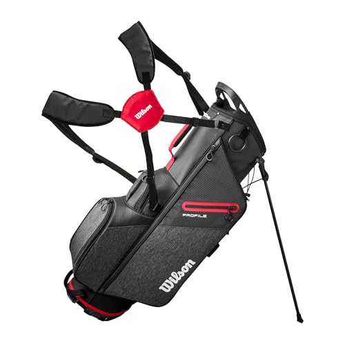 Wilson Men's Profile Complete Golf Set with Stand Bag - Left Hand, Regular, Red/Black/Silver