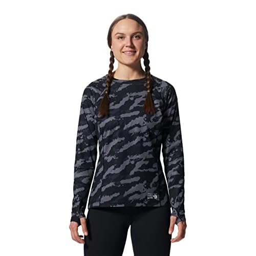 Mountain Hardwear Women's Mountain Stretch Long Sleeve Crew for Hiking, Climbing, Skiing, and Everyday Wear
