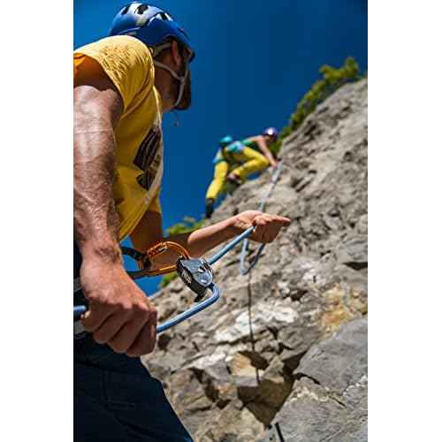 Petzl Sm'D Carabiner - Versatile, Lightweight, Compact, D-Shaped Locking Carabiner for Rock and Ice Climbing