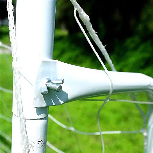 Soccer Goal Net for Kids Adults,8' x 5' Soccer Goal Training Set with Net Buckles Ground Nail,Metal Pipes and PE Net,Quick Assembly,for Garden, Courtyard, Park, Beach.