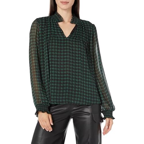 KARL LAGERFELD Women's Houndstooth Blouse