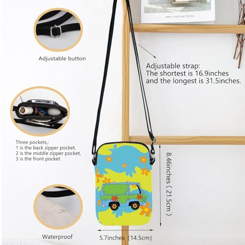 Mystery Van Messenger Bag Cartoon Movie Crossbody Bag Machine Gift - Mystery Van CB